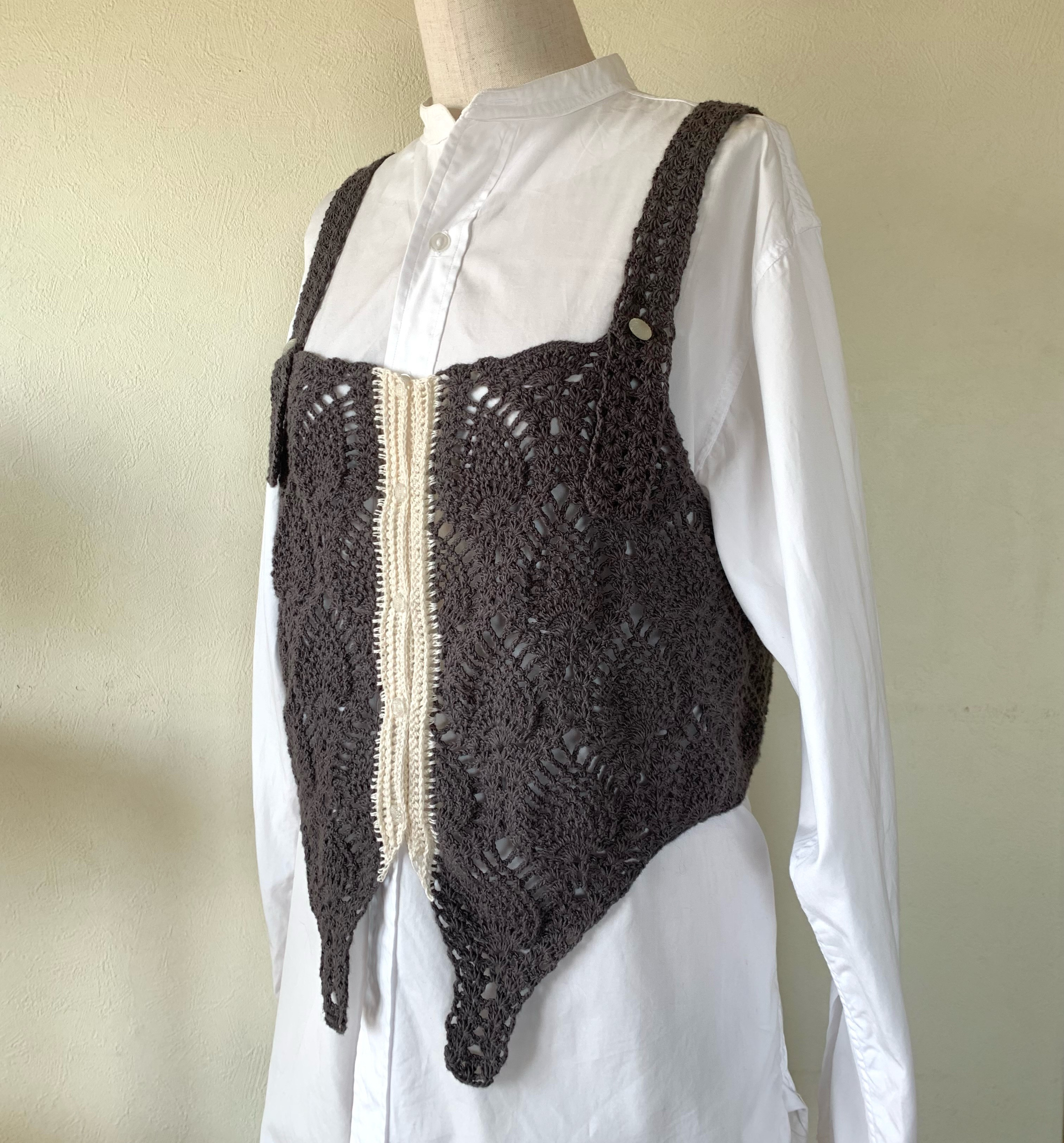 狂騒のパイナップルクロシェコルセット(コットン)