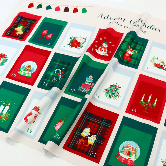 2025年新入荷！クリスマス！『 パネル生地 クリスマス アドベント