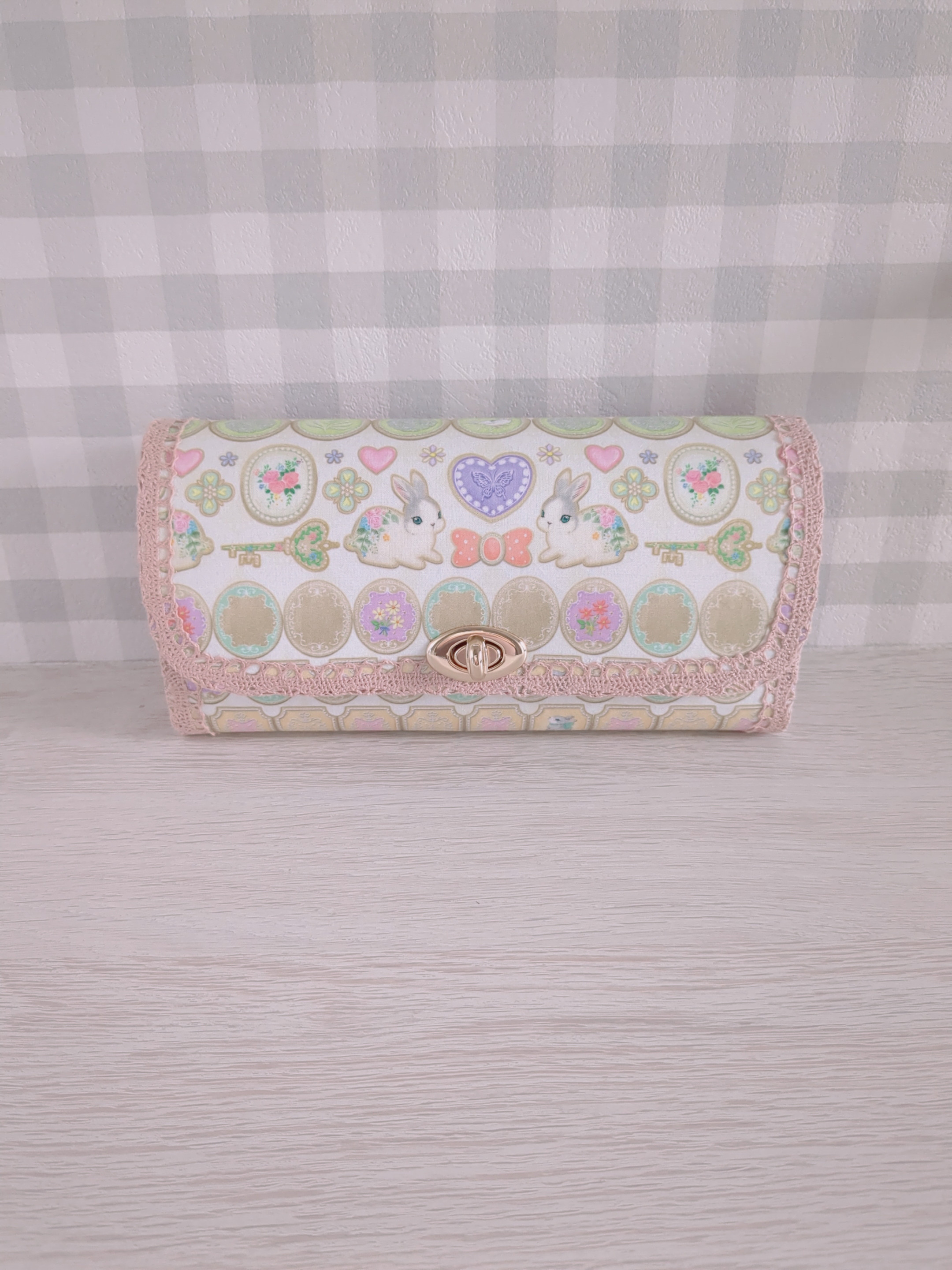 ぽんこ♡22ファブリック yukiemon バッグ長財布 yukiemonファブリック・新入荷アイシングクッキー＊長財布 長財布