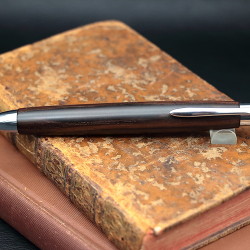 美しい縞の黒檀・マカッサルエボニー・Pencil 0.5mm」木軸シャープ