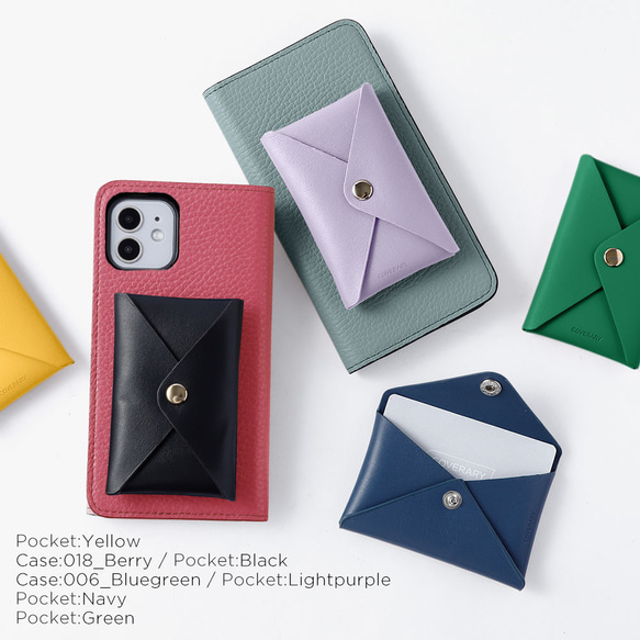 32色　レザー　ポケット付き　全機種対応 本革 スマホ 手帳型 スマホケース Android #mm00001576 1枚目の画像