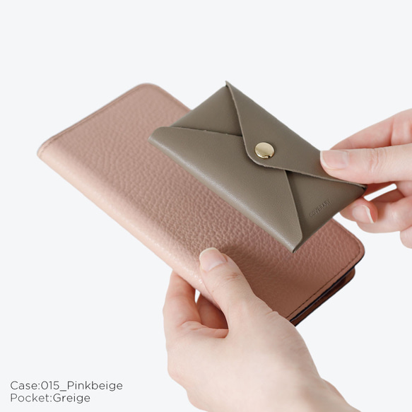 32色　レザー　ポケット付き　全機種対応 本革 スマホ 手帳型 スマホケース Android #mm00001576 5枚目の画像