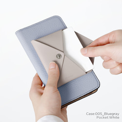 32色　レザー　ポケット付き　全機種対応 本革 スマホ 手帳型 スマホケース Android #mm00001576 3枚目の画像