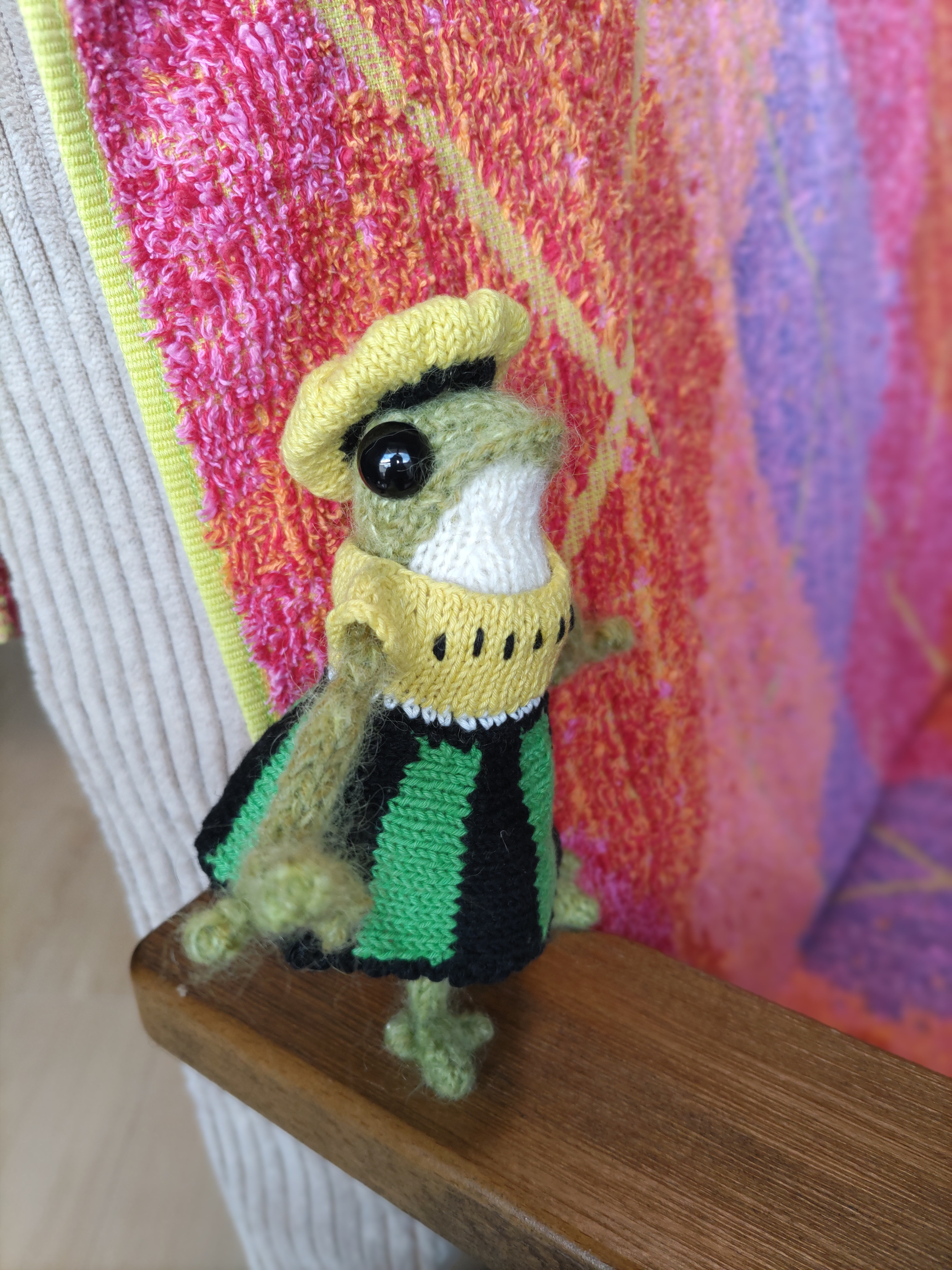 かえる-黄色スイカ