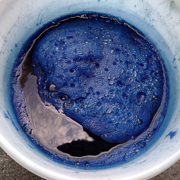 藍錠・沈殿藍・泥藍・藍顔料（国産）20g ◆ 草木染（材料）天然・植物顔料 4枚目の画像