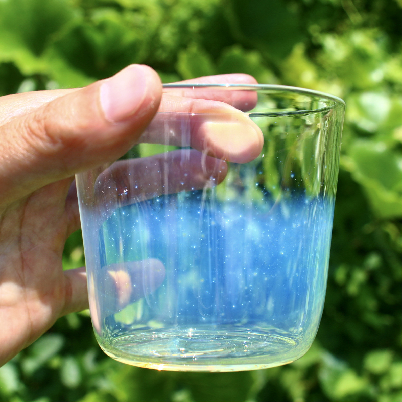 耐熱ガラス　銀河蕎麦猪口グラス　フリーカップ　コーヒー、お茶、日本酒、焼酎、そば猪口