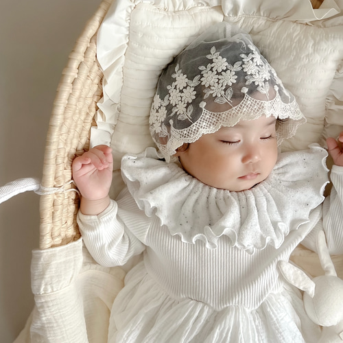 タオル地 つぶつぶ × フリルスタイ -tsubu tsubu- 2type つけ襟 日本製