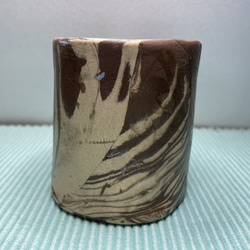 練り込みコーヒーカップ赤３ 3枚目の画像