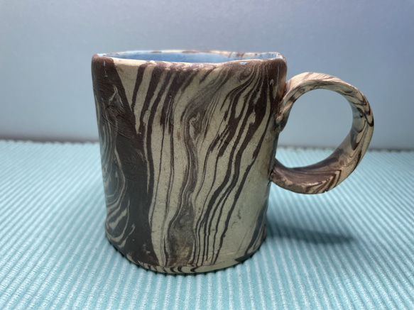 練り込みコーヒーカップ赤３ 2枚目の画像