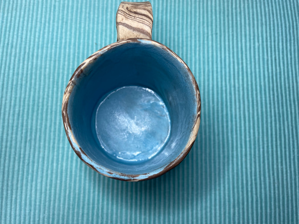 練り込みコーヒーカップ赤３ 4枚目の画像