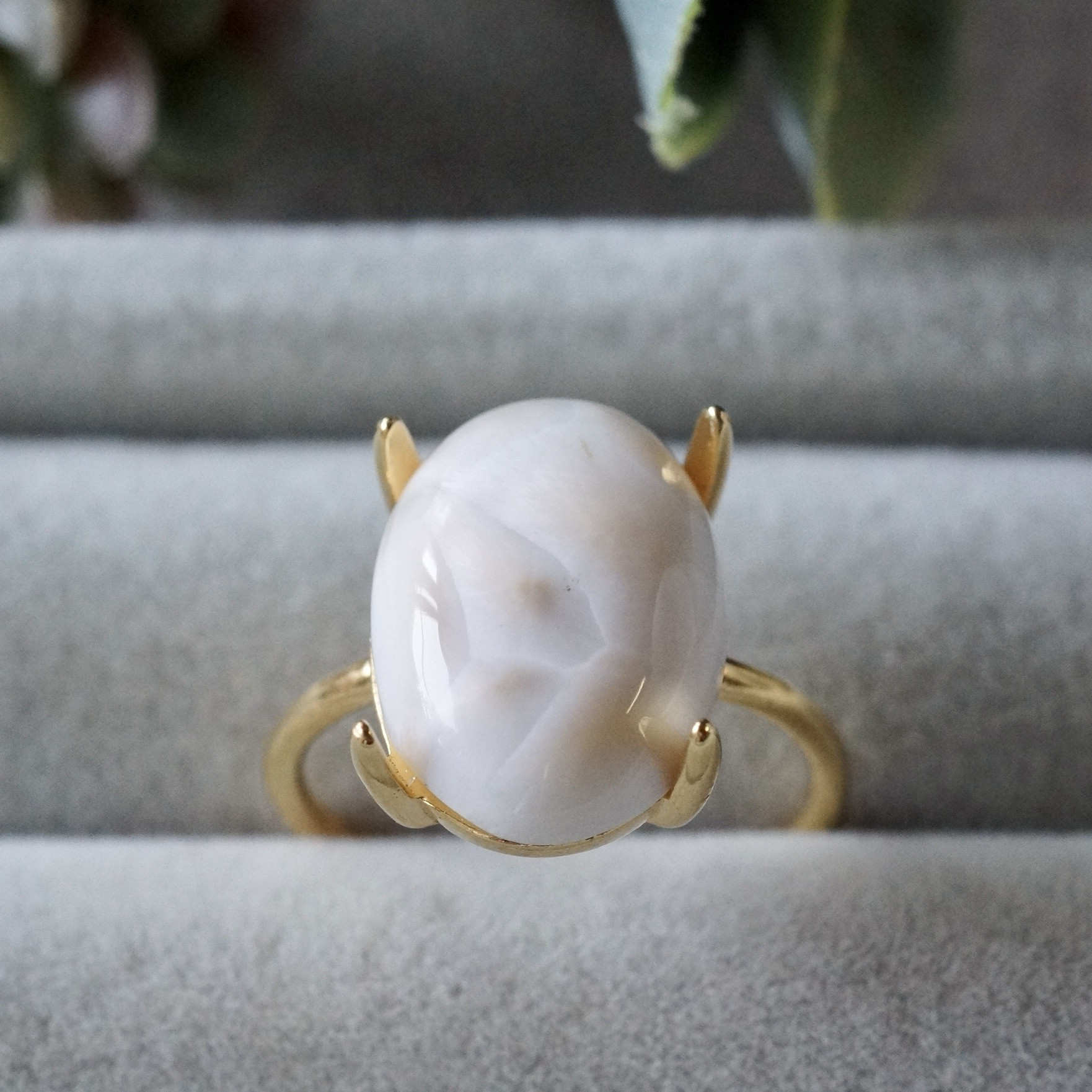 【受注制作】ピンク　トムソナイト　7号〜フリーサイズリング　シルバー925　14x10mm