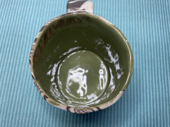 練り込みコーヒーカップ赤５ 5枚目の画像