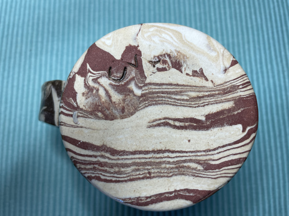 練り込みコーヒーカップ赤５ 6枚目の画像