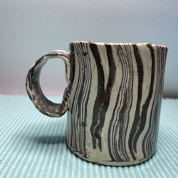 練り込みコーヒーカップ赤５ 2枚目の画像