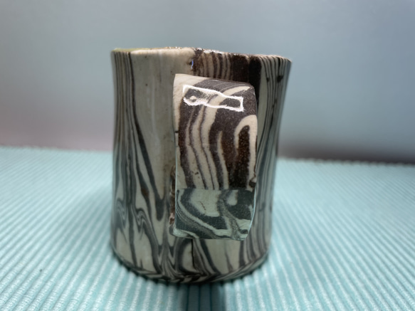 練り込みコーヒーカップ赤５ 4枚目の画像