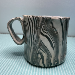 練り込みコーヒーカップ黒３ 2枚目の画像