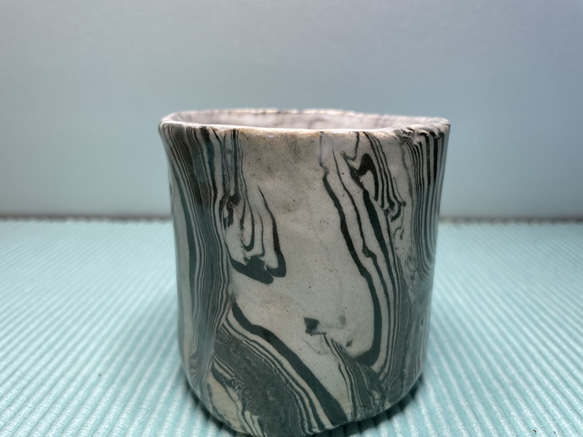 練り込みコーヒーカップ黒３ 4枚目の画像