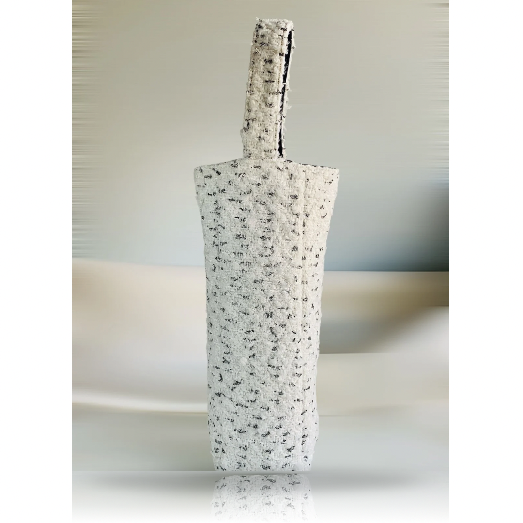 ワインボトルバッグ リボンツイード