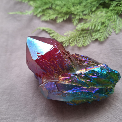 オーラ水晶 ／オーラクリスタル カテドラルライブラリー 原石 ③