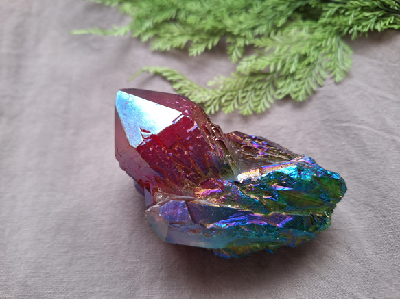 オーラ水晶 ／オーラクリスタル カテドラルライブラリー 原石 ③