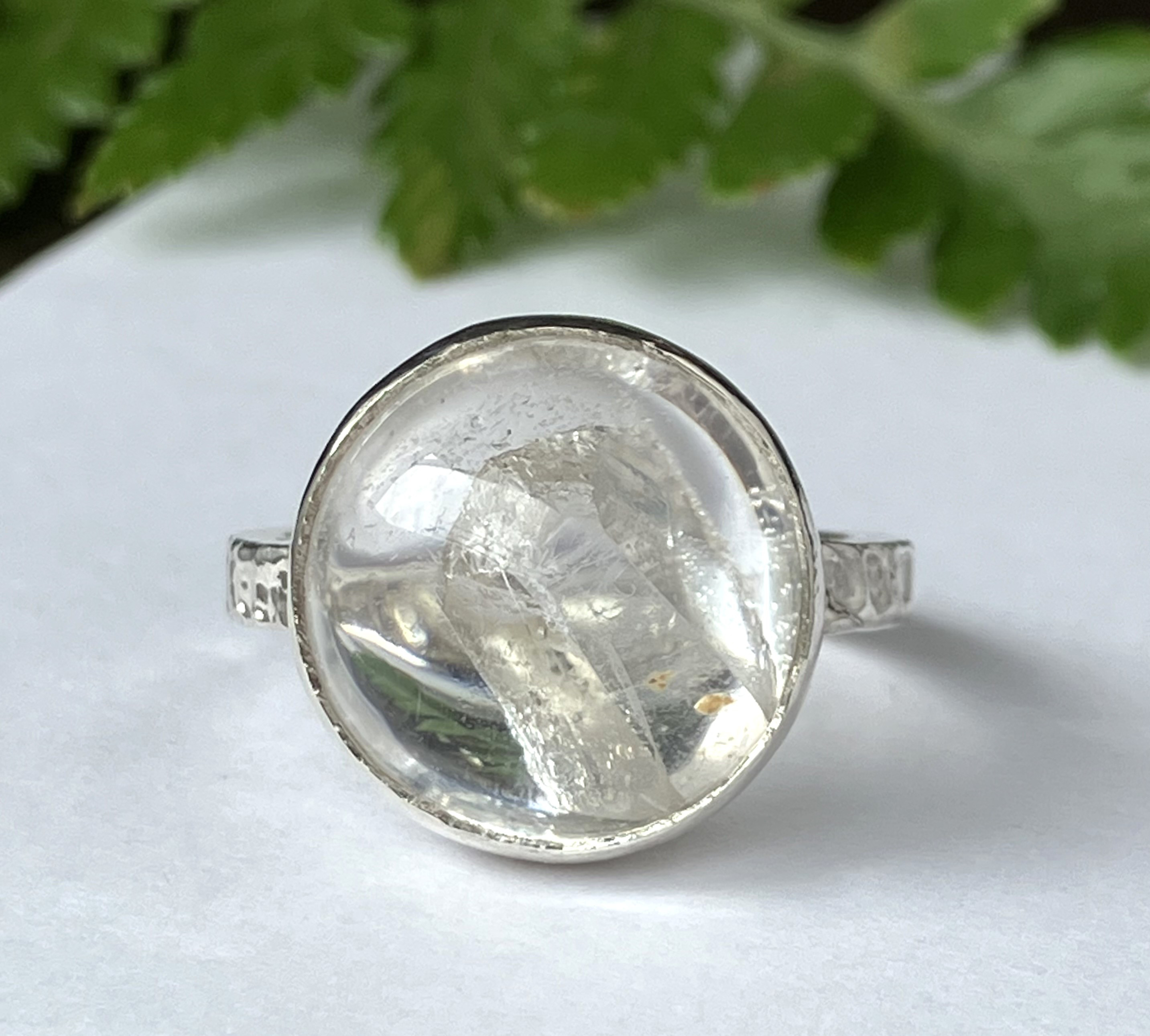 【送料無料】クォーツinクォーツ・リング（silver925）