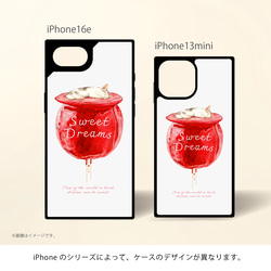 Original強化ガラスiPhoneケース「SWEET DREAMS_猫とリンゴ飴」 7枚目の画像