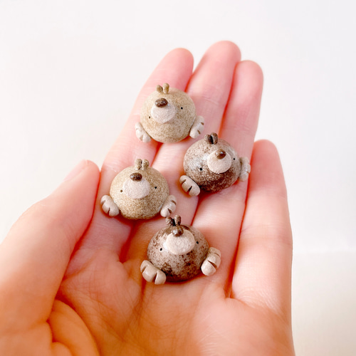 陶土粘土雑貨・焼き物】悪さしないモグラのガーデンピック その他