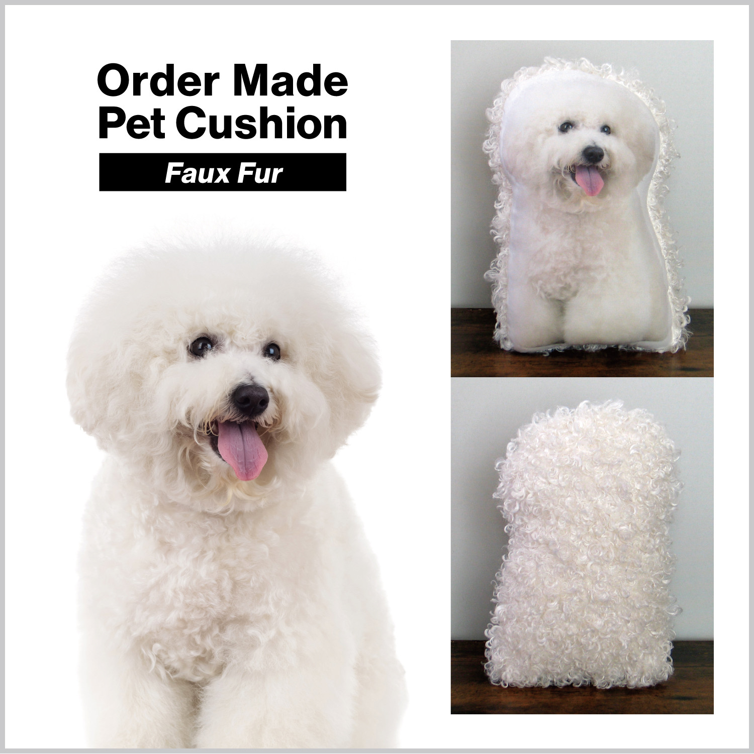 犬　ペット　クッション　ぬいぐるみ　メモリアル　オーダーメイド　うちの子　親バカ　グッズ　ビションフリーゼ　置物　b