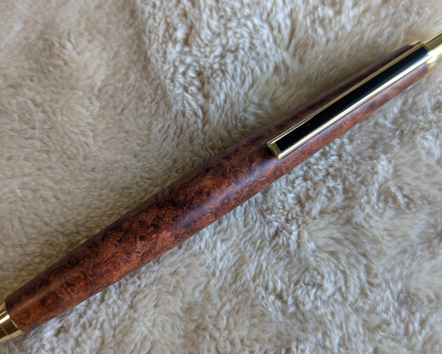 ▪️スリムライン銘木シャープペンシル▪️ 本花梨 瘤杢 ノック式