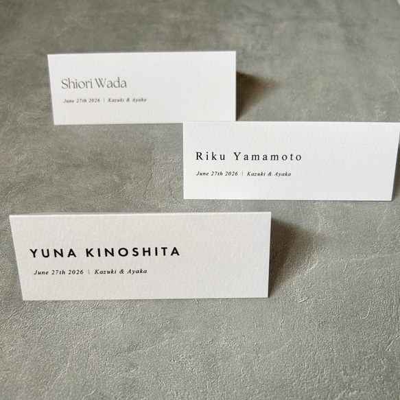 席札  |  二つ折り mini 2 1枚目の画像