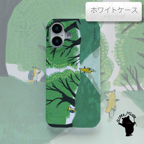 Galaxy A36 対応 iPhone/Android スマホケース きつね ももろ