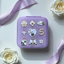 オーダーメイド】名入れ誕生花ジュエリーボックス・ジュエリー収納・夏