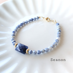 T4-1 天然 ターコイズ トルコ石 ミニ 2MM ブレスレット mika-Jewelry