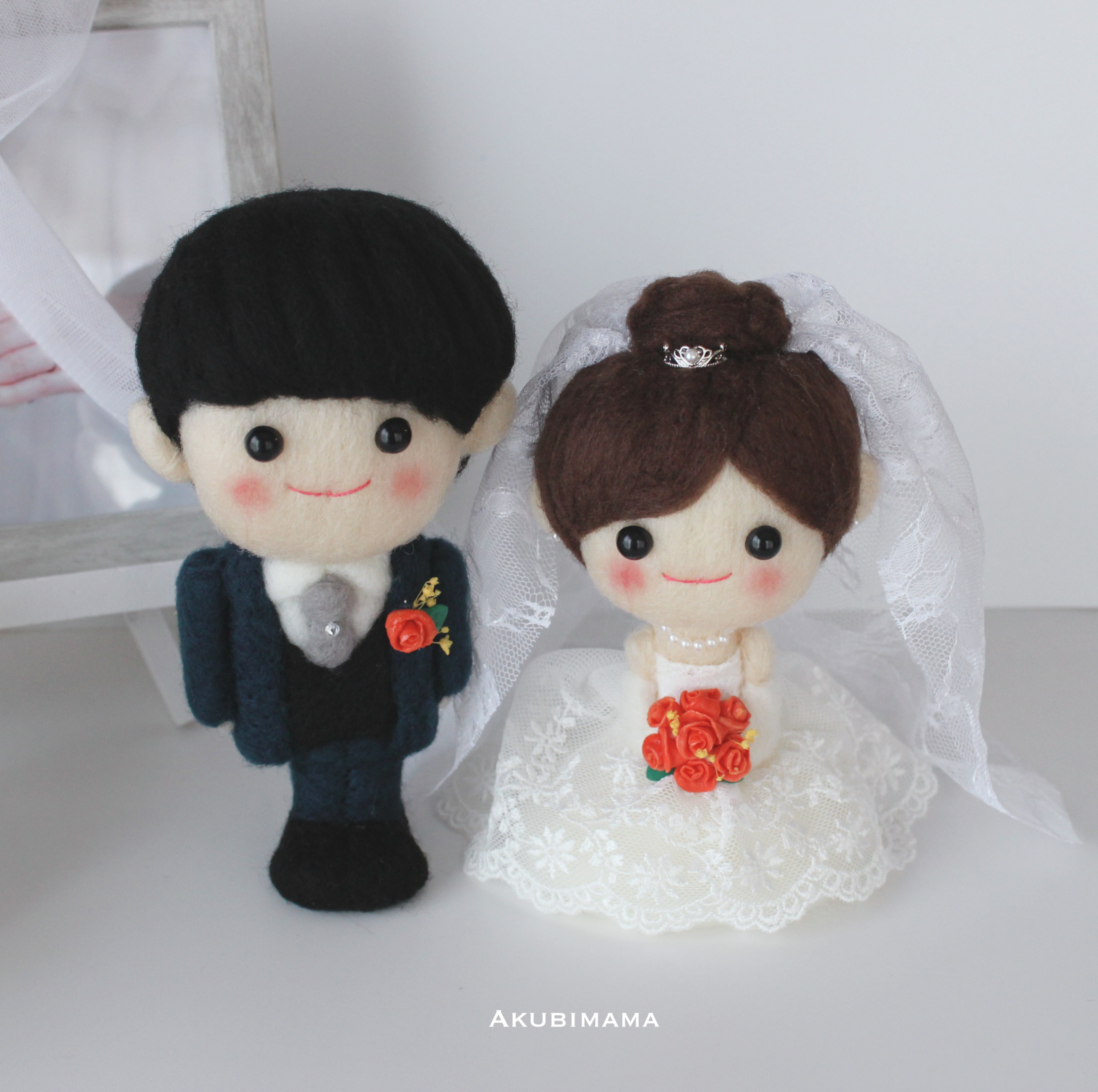 オーダー☆ウェディングドール中サイズ　結婚式　ウェディング　ウェルカムスペース　結婚祝い