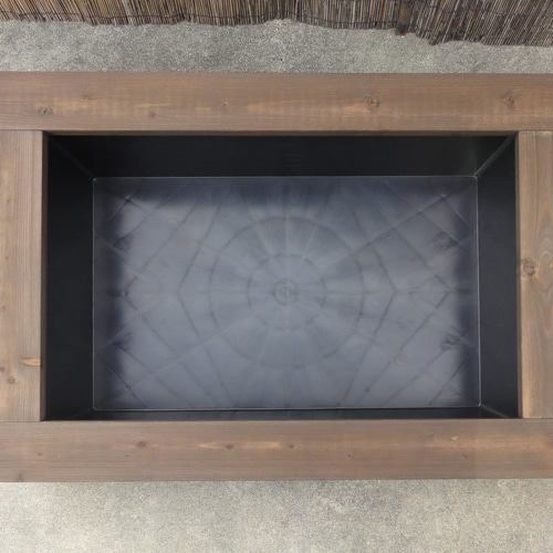 ビオトープ 80L トロ舟＆木枠セット（棚付き）メダカ・金魚飼育用 ビオトープ 80L トロ舟＆木枠セット（棚付き）メダカ・金魚飼育