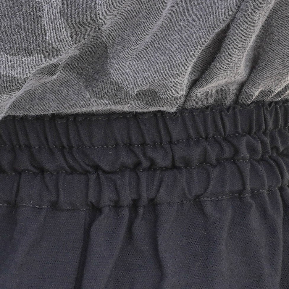 【サラッと涼しいパンツ】ワイドパンツ　イージケア　日本製　ブラック