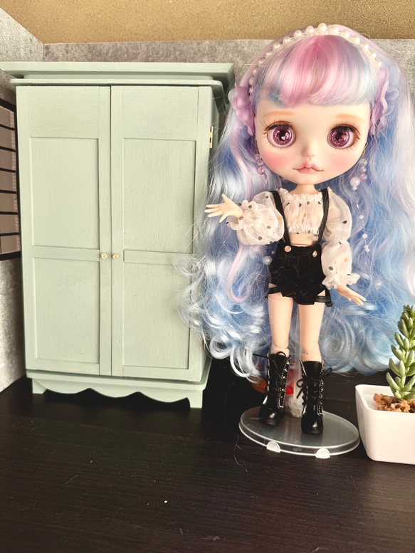 ミニチュアクローゼット ドール用クローゼット 木製クローゼット 1/6