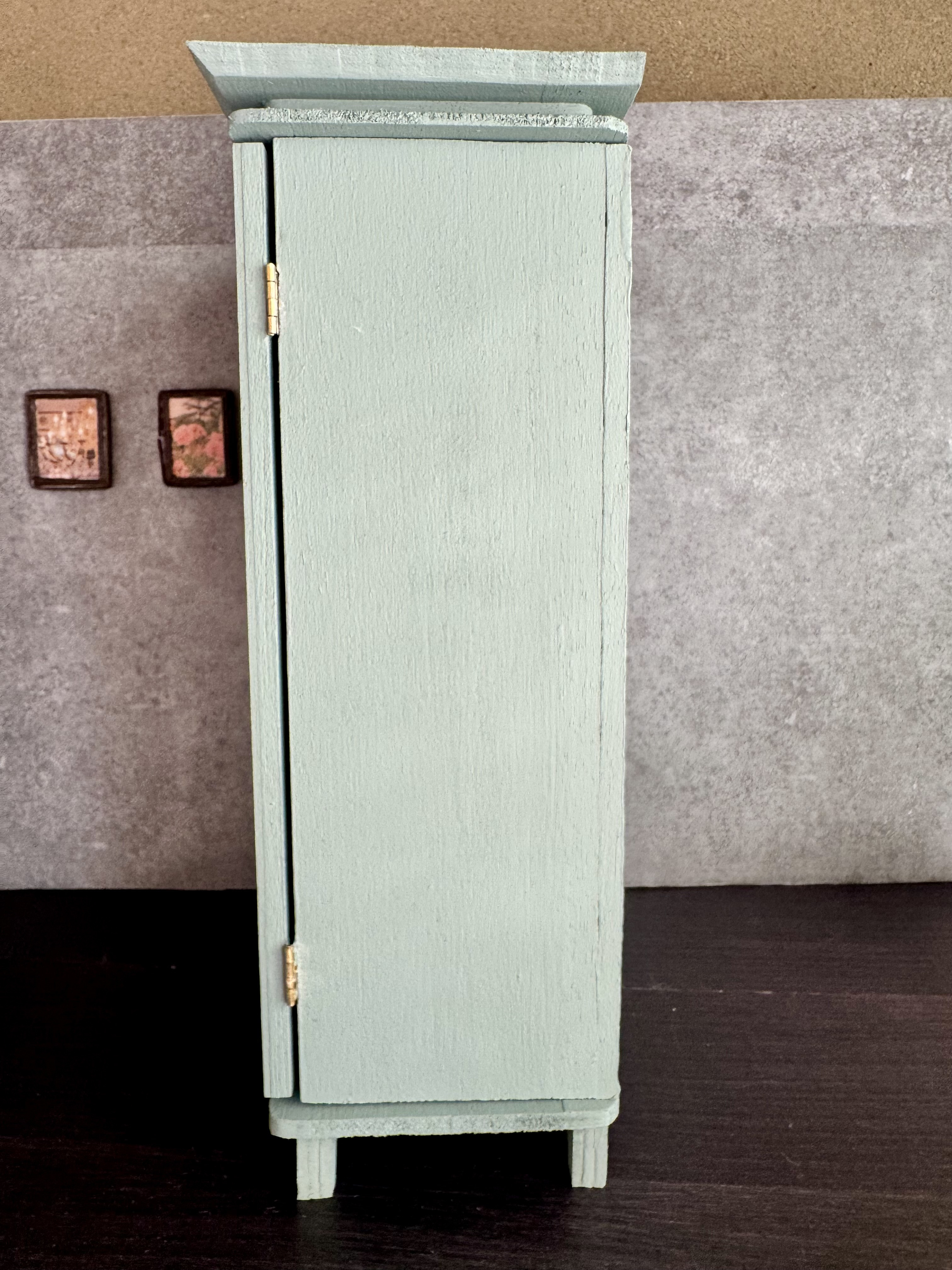 ミニチュアクローゼット　ドール用クローゼット　木製クローゼット　1/6スケール｜詳細画像