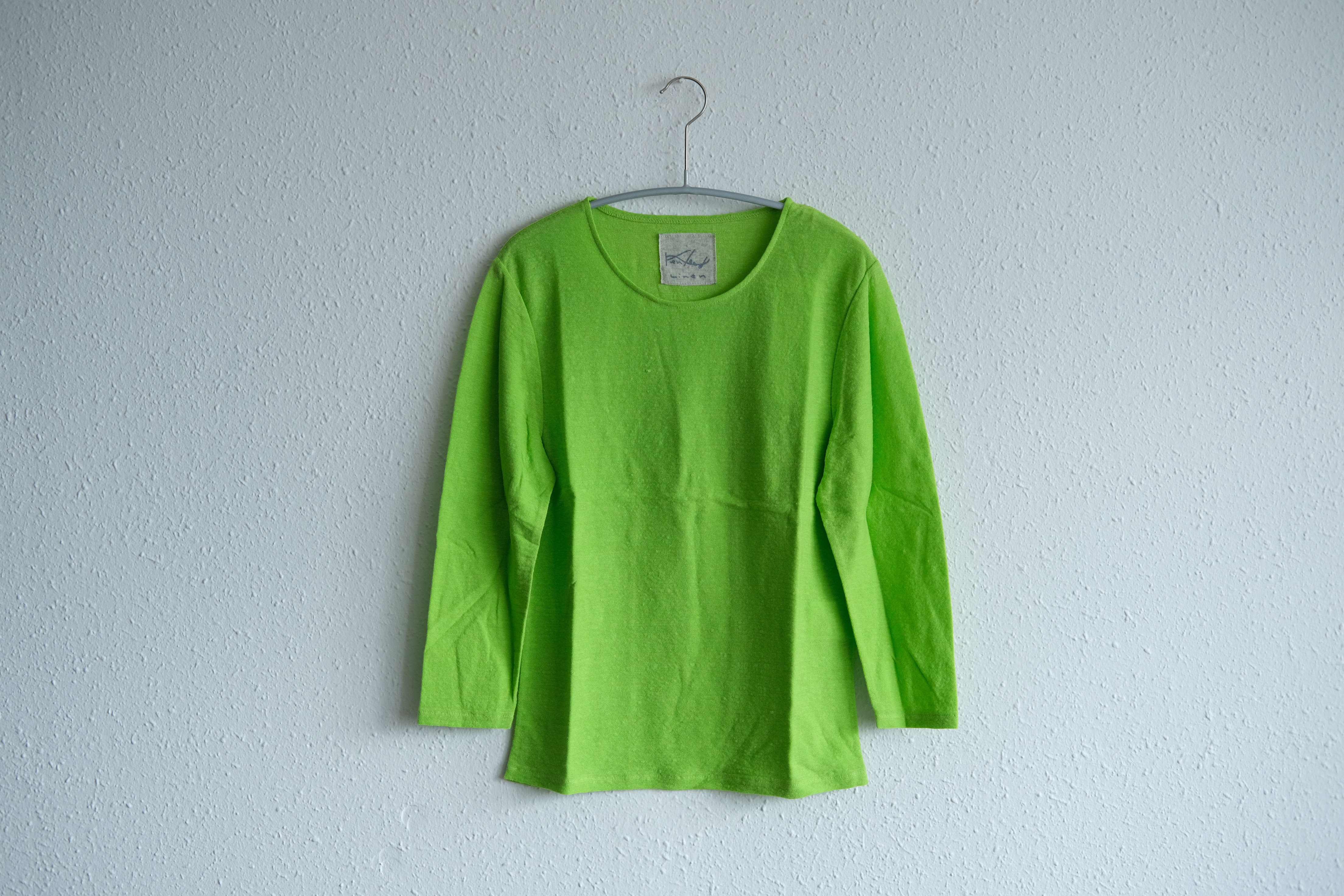 リネンコットンアンダーウェア　7分袖（レタス）［レディース3サイズ］