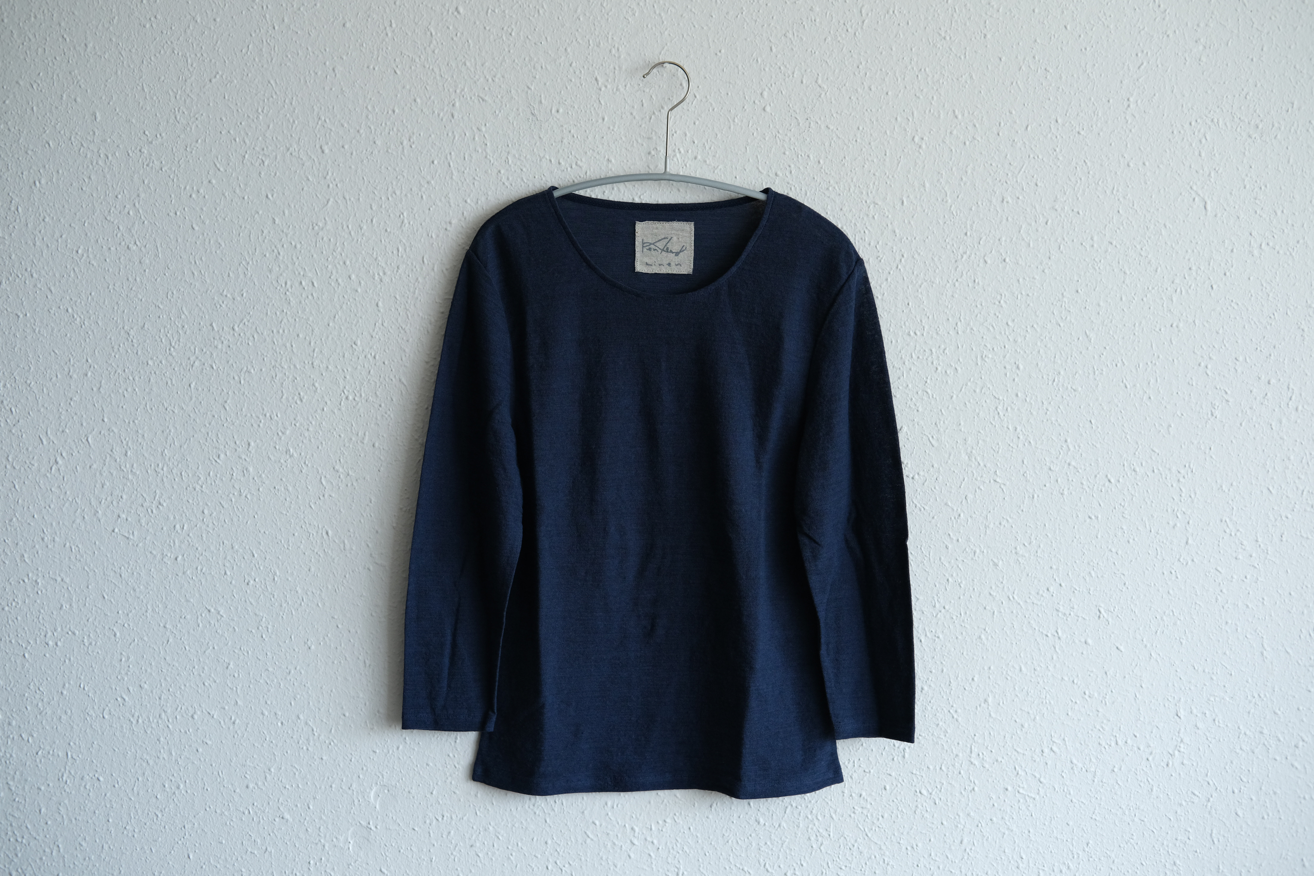 リネンコットンアンダーウェア　7分袖（インクネイビー）［レディース3サイズ］ 7,838円