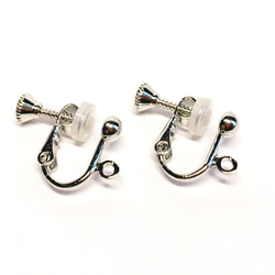 【天然石ピアス】Silver925　フープピアス　イヤリング　ハンドメイド 4枚目の画像