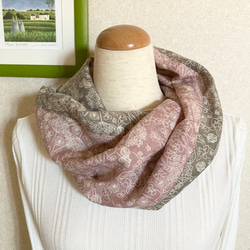 ダブルガーゼ◇2重巻きスヌード◇ハンドメイド 受注制作☆杢調3色展開のダブルガーゼふんわりスヌード（ダブル