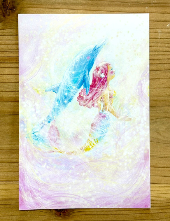 ポストカード　Lovely swimming 1枚目の画像