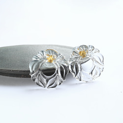 ヴィクトリアンヴィンテージリースガラスのピアス／イヤリング［サージカルステンレス/チタン/クリップイヤリング］ 17枚目の画像