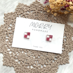 ピンクパーツフラワー ラウンドレジンヘアゴム ピンクパーツフラワー ラウンドレジンヘアゴム