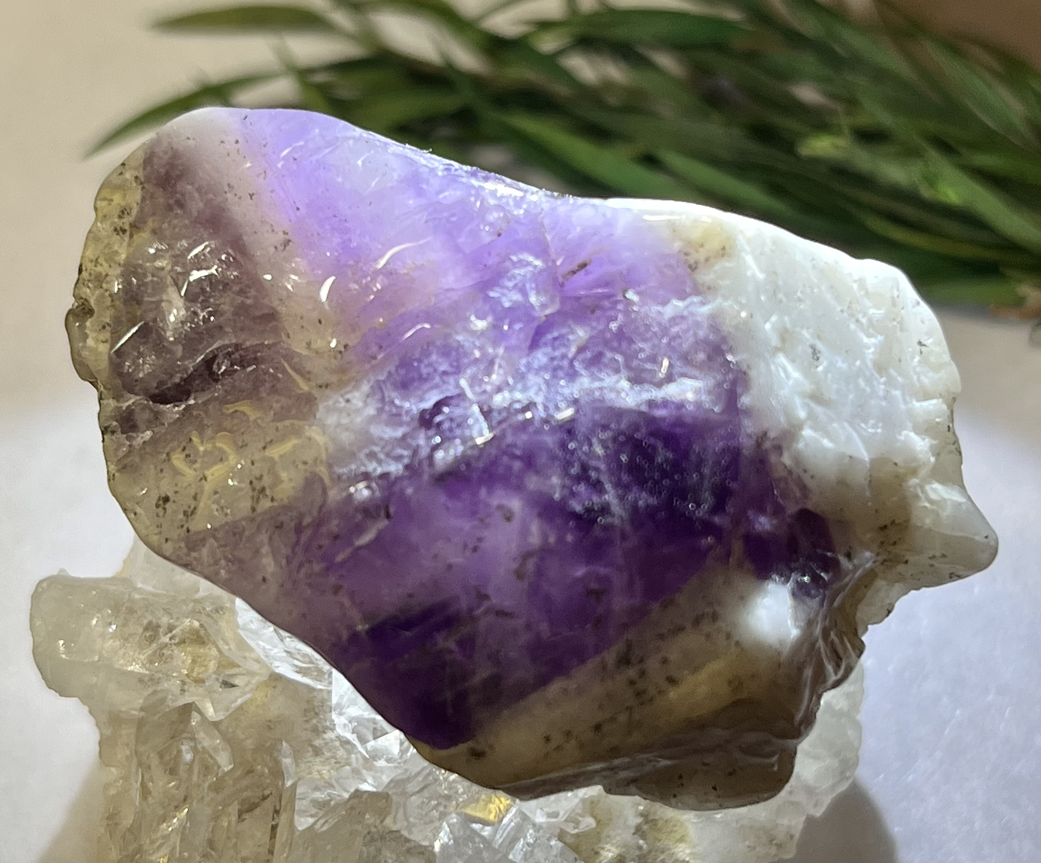 シェブロンアメジスト　ツイン　紫水晶　ラフストーン　原石 安眠の石☪︎⋆˚ シェブロンアメジスト 紫水晶 ラフストーン