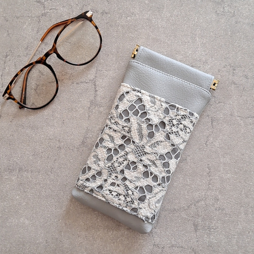 ポケット付き バネ口 メガネケース サングラスケース. 選べる持ち