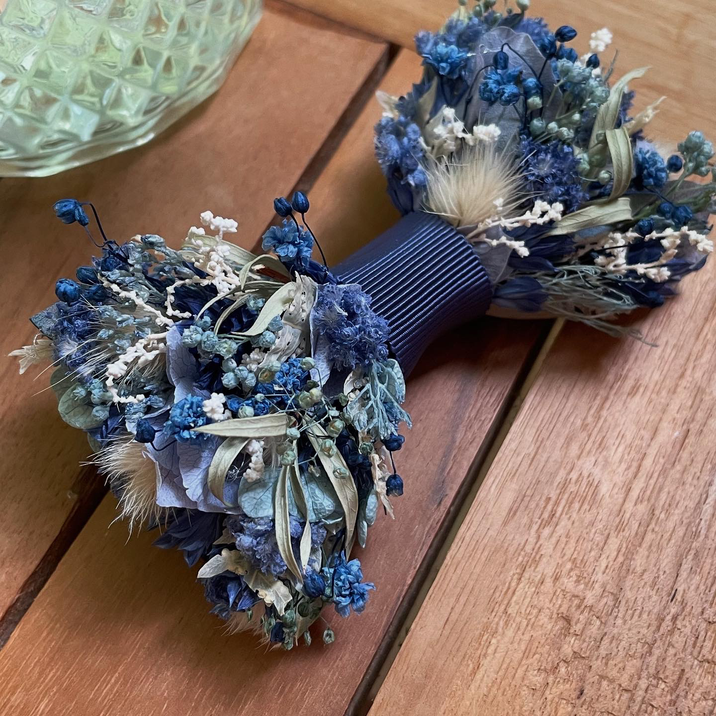 flower bowtie - ajisai blue -