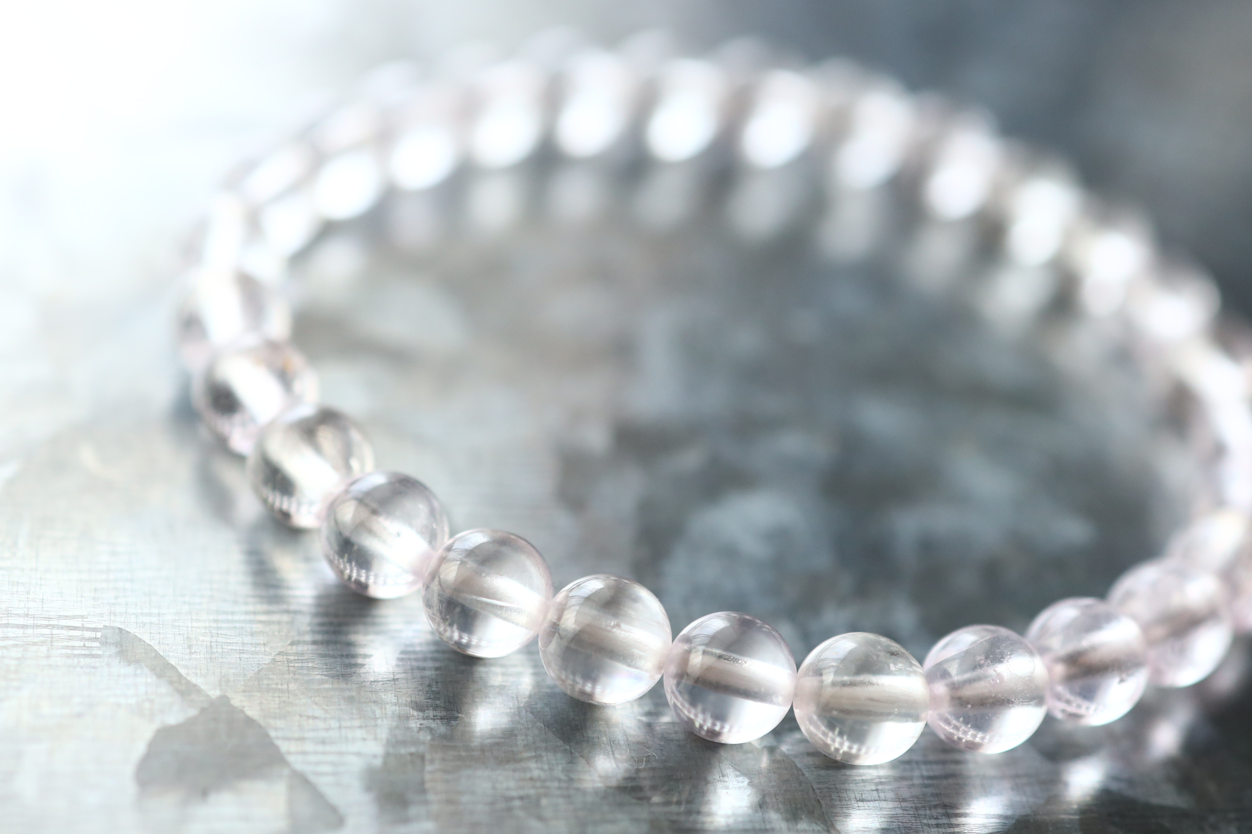 …☆スーパープレミアムブレス☆…☆宝石品質：クンツァイト：6ミリ☆…☆天然石ブレスレット☆…