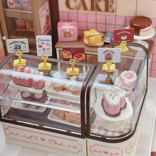 ドールハウス ミニラベル 値札スタンド ゴールド 2点セット POP